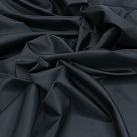 Ткань подкладочная полиэстер, ширина 150 см, цвет чёрный