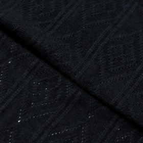 Трикотаж плательный, вязан, ширина 150 см, цвет чёрный