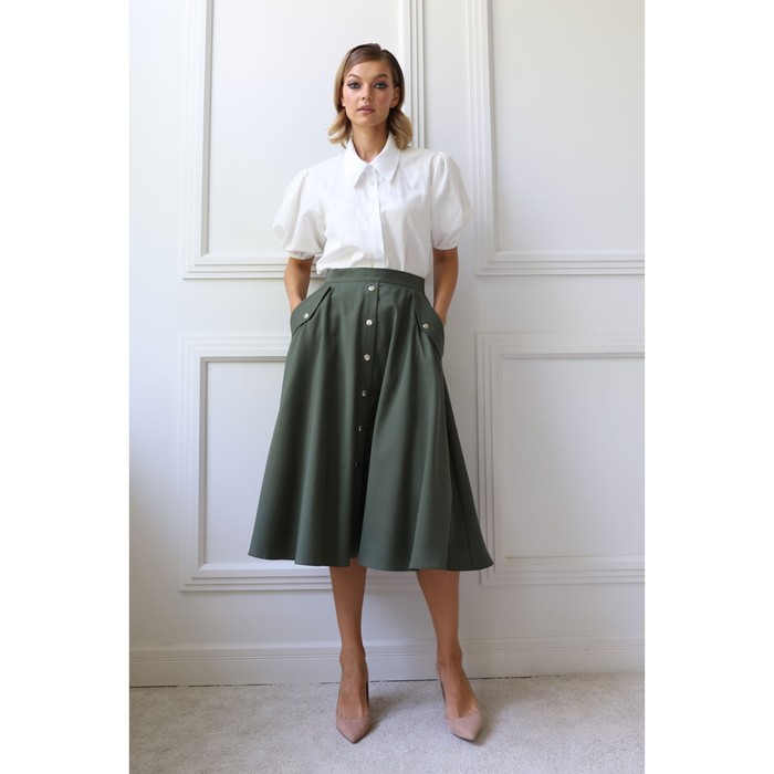 Юбка-трапеция женская, размер 42 - Фото 1