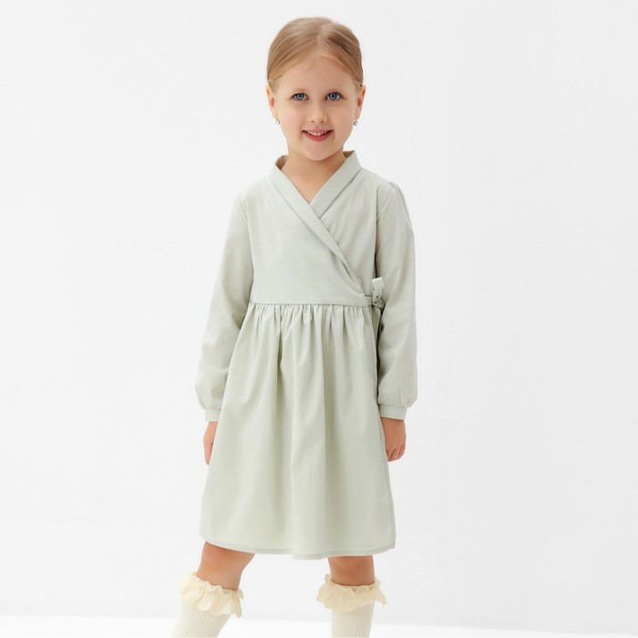 Платье для девочки MINAKU: Cotton collection цвет фисташковый, рост 92 см
