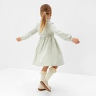 Платье для девочки MINAKU: Cotton collection цвет фисташковый, рост 104 см - Фото 5