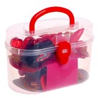 Набор парикмахера «Модный образ», красный, 19 предметов, МИКС, уценка 10122403