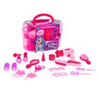 Набор парикмахера «Модный образ», красный, 19 предметов, МИКС, уценка 10122403