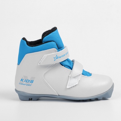 Ботинки лыжные детские Winter Star comfort kids, NNN, р. 32, цвет белый/голубой