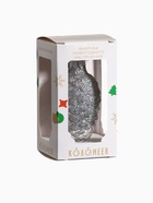 Ёлочное украшение «Шишка в снегу», в подарочной упаковке, h=8 см, серебро 10111123