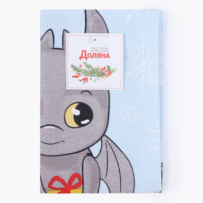 Полотенце «Доляна. Дракон», 28×46 см, 100% хлопок, рогожка 164 г/м²