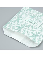 Пакет бумажный фасовочный, V-образное дно, «С новым годом», 14×16 см 9771673