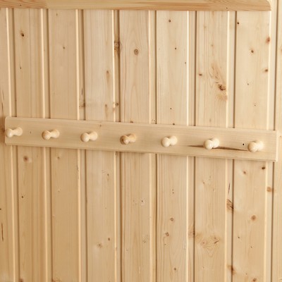 Вешалка для бани и сауны «Классика», 65×6.5×6.5 см, деревянная, настенная, 7 крючков, «Добропаровъ»