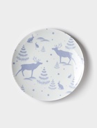 Тарелка новогодняя Добрушский завод «Зимний лес», d=24 см, фарфор, синяя - Фото 4