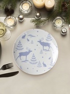 Тарелка «Зимний лес», d=24 см, фарфор - фото 809300859