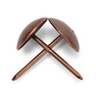 Гвозди ТУНДРА, декоративные, обивочные, 10?18.5 мм, медь, фасовка 50 шт. (комплект 4 шт) - фото 26643369