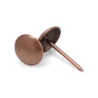 Гвозди ТУНДРА, декоративные, обивочные, 10?18.5 мм, медь, фасовка 50 шт. (комплект 4 шт) - фото 26643365