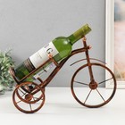 Сувенир металл под бутылку "Велосипед трёхколесный" под бронзу 36х36 см - фото 3642370