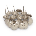 Гвозди ТУНДРА, декоративные, обивочные, 25×39 мм, хром, 100 шт. - Фото 3