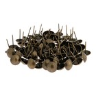Гвозди ТУНДРА, декоративные, обивочные, 25×39 мм, бронза, 100 шт. - Фото 3