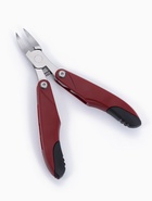 Кусачки педикюрные, 3 в 1, с лазерной пилкой, изогнутое лезвие, складные, 8.7 см, длина лезвия-18 мм, бордовые - Фото 1