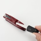 Кусачки педикюрные, 3 в 1, с лазерной пилкой, изогнутое лезвие, складные, 8.7 см, длина лезвия-18 мм, бордовые - Фото 13