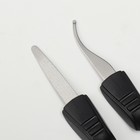 Кусачки педикюрные, 3 в 1, с лазерной пилкой, изогнутое лезвие, складные, 8.7 см, длина лезвия-18 мм, бордовые - Фото 15