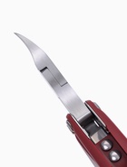 Кусачки педикюрные, 3 в 1, с лазерной пилкой, изогнутое лезвие, складные, 8.7 см, длина лезвия-18 мм, бордовые - Фото 4