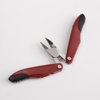 Кусачки педикюрные, 3 в 1, с лазерной пилкой, изогнутое лезвие, складные, 8.7 см, длина лезвия-18 мм, бордовые - Фото 8