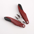 Кусачки педикюрные, 3 в 1, с лазерной пилкой, изогнутое лезвие, складные, 8.7 см, длина лезвия-18 мм, бордовые - Фото 9