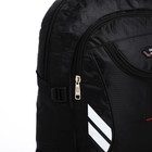Рюкзак туристический на молнии, 4 наружных кармана, цвет чёрный - фото 7633364
