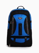 Рюкзак туристический 37 л, с увеличением, с карманами, синий - Фото 2