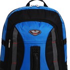 Рюкзак туристический на молнии, 4 наружных кармана, цвет синий/чёрный - фото 7633381