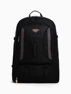 Рюкзак туристический 37 л, с карманами, с увеличением, чёрный - Фото 2