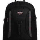 Рюкзак туристический на молнии, 4 наружных кармана, цвет чёрный - фото 7633391