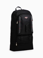 Рюкзак туристический 37 л, с карманами, с увеличением, чёрный - Фото 4