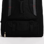 Рюкзак туристический на молнии, 4 наружных кармана, цвет чёрный - фото 7633392