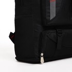 Рюкзак туристический на молнии, 4 наружных кармана, цвет чёрный - фото 7633395