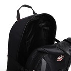 Рюкзак туристический на молнии, 4 наружных кармана, цвет чёрный - фото 7633396