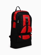 Рюкзак туристический 37 л, с увеличением, карманами, красный - Фото 4