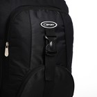 Рюкзак туристический на молнии, с увеличением, 5 наружных карманов, цвет чёрный - фото 7633423