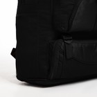 Рюкзак туристический на молнии, с увеличением, 5 наружных карманов, цвет чёрный - фото 7633425
