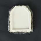 Органайзер-ванночка для бисера и страз, из гипса, 7 × 8 × 2 см, цвет белый/золотой - Фото 4