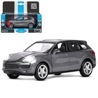 Машина металлическая Porsche Cayenne S, 1:32, свет, звук, инерция, открываются двери, багажник, цвет серый - фото 320334462