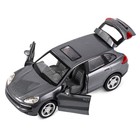 Машина металлическая Porsche Cayenne S, 1:32, свет, звук, инерция, открываются двери, багажник, цвет серый - фото 3624273