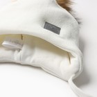 Шапка для девочки, цвет молочный, размер 46-50 - фото 23134950