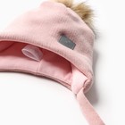 Шапка для девочки, цвет пудра, размер 46-50 10092314