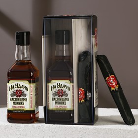 Подарочный набор мужской «На удачу», гель для душа во флаконе виски 250 мл и мыло в форме сигары