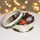 Коробка подарочная новогодняя с окном «Новогодний подарок» 21×21×8 см - Фото 2