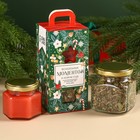 Подарочный набор «Волшебных моментов»: травяной чай 25 г., крем-мёд с клубникой 120 г. - фото 320334819