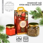 Новый год! Подарочный набор «Новый год: Ярких моментов»: травяной чай 25 г., крем-мёд с малиной 120 г. - фото 320334831