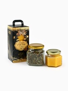 Подарочный набор новогодний «Большого счастья»: травяной чай, мёд кремовый с апельсином - фото 59359358