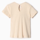 Комплект: платье, шорты, повязка «Крошка Я» Wildflowers, рост 68-74 см, бежевый 9539086