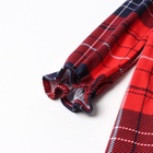 Платье для девочки KAFTAN «Клетка» с рюшами, красное, рост 86-92 см - фото 120351256