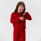 Пижама детская новогодняя: рубашка, брюки, KAFTAN: Classic line, красная, рост 86-92 см - Фото 12